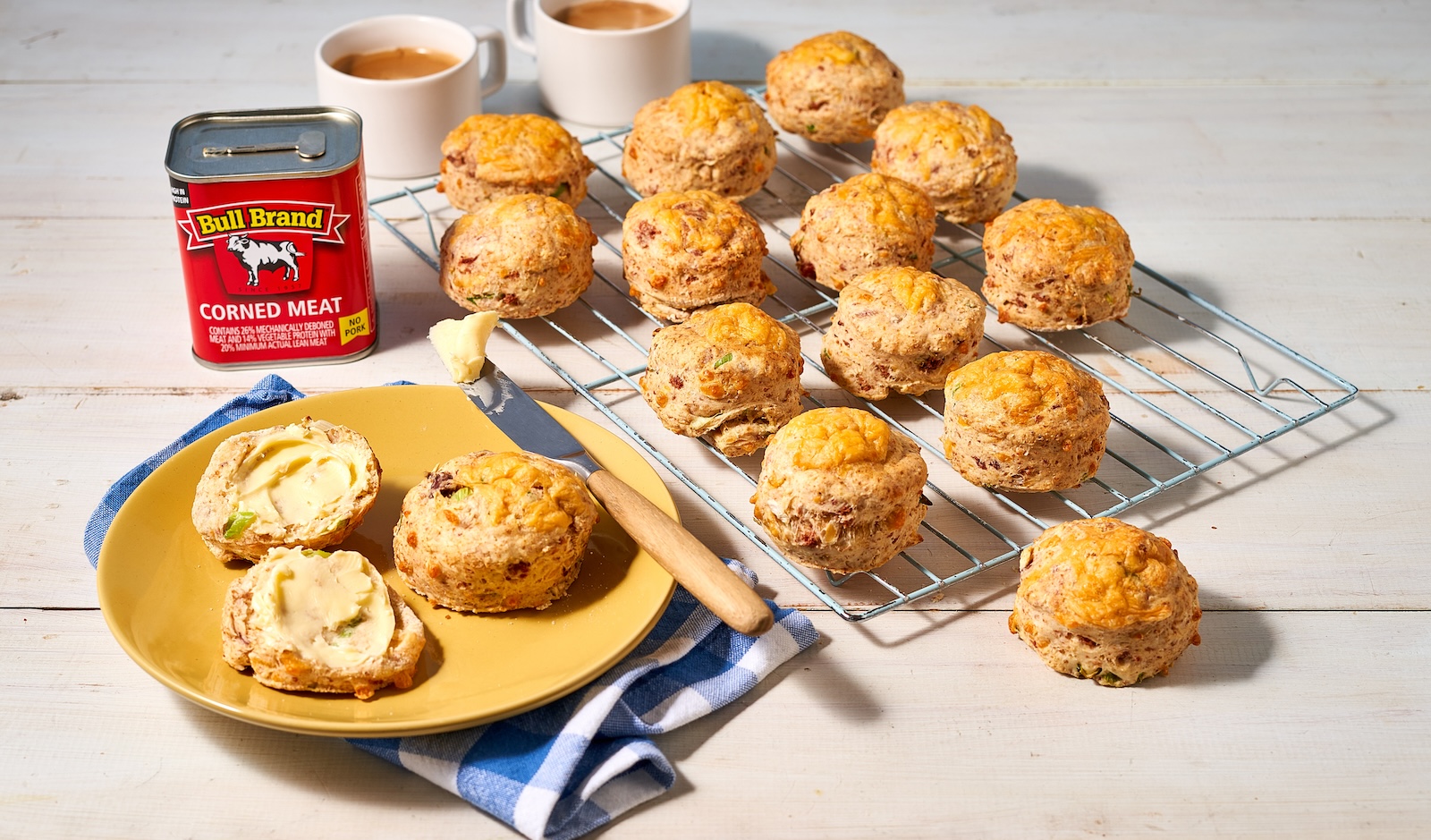 Bull Brand Corned Meat and Cheddar Scone Bull Brand