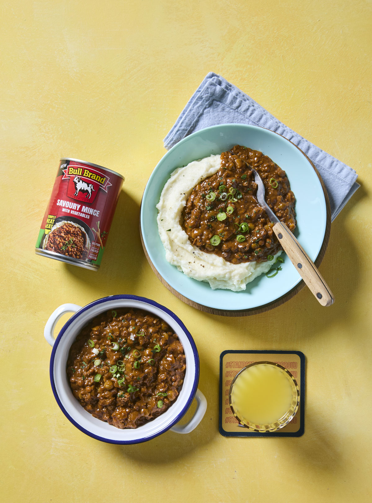 Savoury Mince and Mash Potatoes - Bull Brand